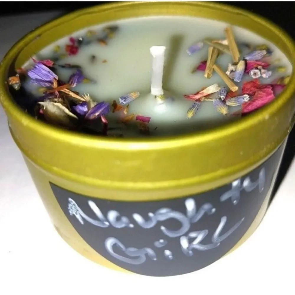 Hand crafted natural Naughty Girl candle